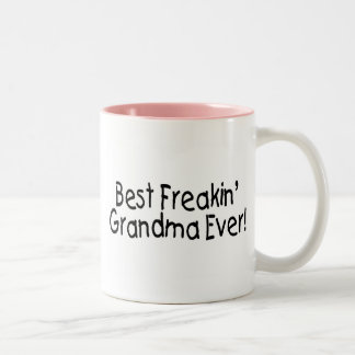 Taza Bicolor La mejor abuela de Freakin nunca
