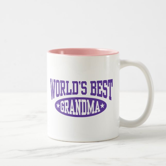 Taza Bicolor La mejor abuela del mundo (Derecha)