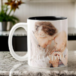 Taza Bicolor La mejor abuela del mundo desde la fotografía de M<br><div class="desc">Este diseño simple y moderno se compone de tipografía de la cadena y cursiva y añade una foto personalizado</div>