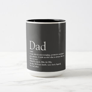 Taza Bicolor La mejor definición de papi papi del mundo