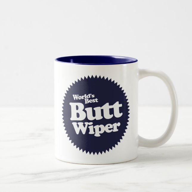 Taza Bicolor La mejor enfermera de limpiaparabrisas en blanco d (Derecha)