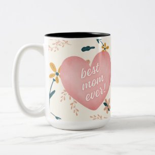 Taza Bicolor La mejor foto de mamá del día de la madre