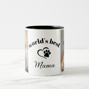 Taza Bicolor La mejor foto moderna de la mamá, el mejor Persona