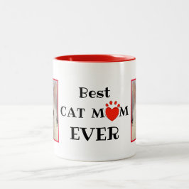 Taza Bicolor La mejor foto personalizada del Día de la Madre