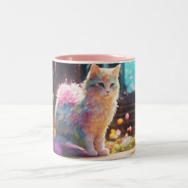 TAZA BICOLOR LA MEJOR MADRE CAT DE LA HISTORIA