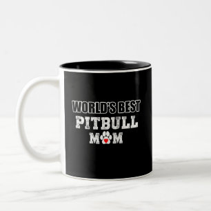Taza Bicolor La mejor mamá de Pitbull del mundo