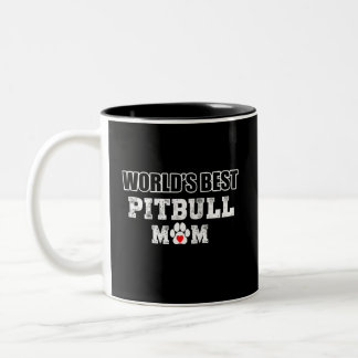 Taza Bicolor La mejor mamá de Pitbull del mundo