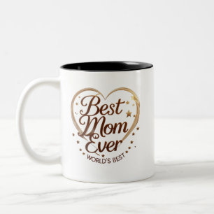 Taza Bicolor La mejor mamá de todos los tiempos - El mejor cora