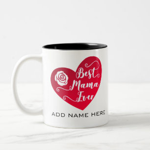 Taza Bicolor La mejor mamá personalizada