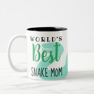 Taza Bicolor La mejor mamá serpiente del mundo - Personalizable