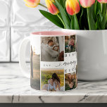 Taza Bicolor La mejor momia de todos los tiempos | Collage de f<br><div class="desc">Envía un hermoso regalo personalizado del día de la madre a tu mamá que ella apreciará. Collage especial personalizado de fotos familiares del día de la madre para mostrar tus fotos familiares y recuerdos especiales. Nuestro diseño presenta un sencillo diseño de cuadrícula de 8 fotos con el "Mejor momia de...</div>