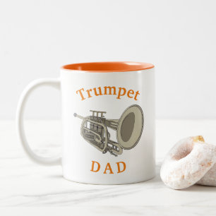 Taza Bicolor ¡La mejor "Trumpet DAD"! Café del padre