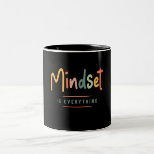 Taza Bicolor La mentalidad es todo - Inspirador