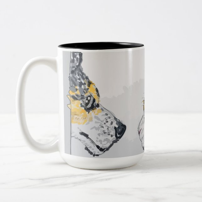 Taza Bicolor La Mirada Fija (Izquierda)