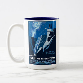 Taza Bicolor La mitad del parque es después de la oscuridad