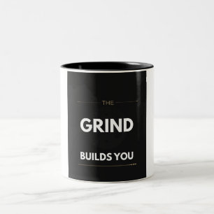 Taza Bicolor La Molienda Te Construye Motivación de Gimnasio de