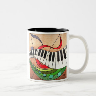 Taza Bicolor La música colorida, en vida, siendo rara puede