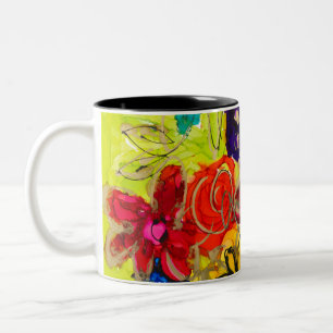 Taza Bicolor La naturaleza habla café flojo