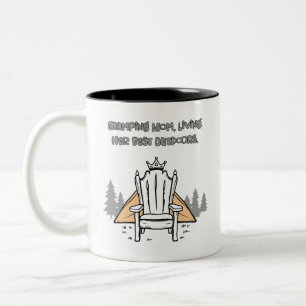 Taza Bicolor La naturaleza salvaje llama, respuestas de lujo si