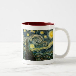 Taza Bicolor La noche estrellada de Vincent van Gogh (1889)