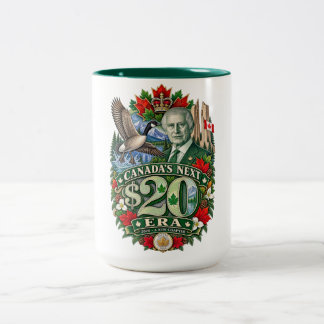 Taza Bicolor La Nueva Era de $20 de Canadá Capítulo Canadiense