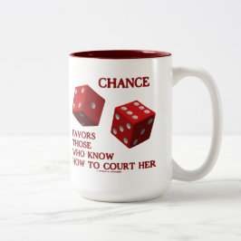 Taza Bicolor La ocasión favorece a los que sepan cómo a la