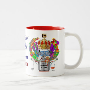 Taza Bicolor La opinión del rey carnaval del Gumbo hace alusi