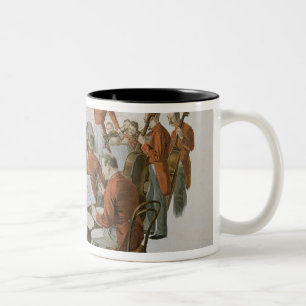 Taza Bicolor La orquesta de Juan Strauss en una bola de la
