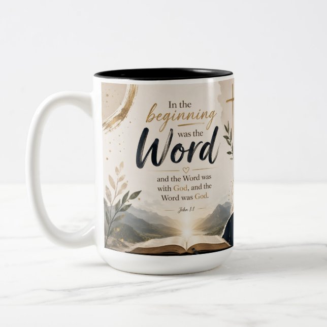 Taza Bicolor La Palabra (Izquierda)