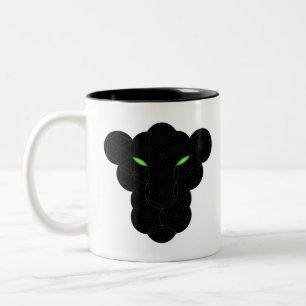 Taza Bicolor La Pantera Negra De La Vida - Animales Sagrados 01