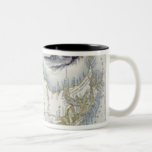 Taza Bicolor La Patagonia, de una serie de mapas del mundo
