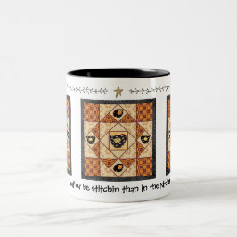Taza Bicolor La peluca de Quilter