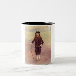 Taza Bicolor La pequeña pescadora (de Pierre-August Renoir)