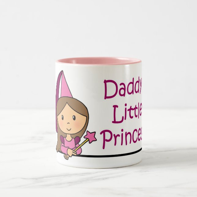 Taza Bicolor La pequeña princesa del papá (Centro)