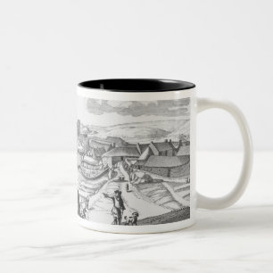 Taza Bicolor La perspectiva del castillo esterlina