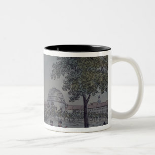 Taza Bicolor La piscina y la iglesia francesa en Potsdam,
