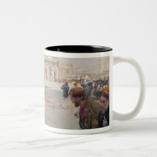 Taza Bicolor La Place du Carrousel, París