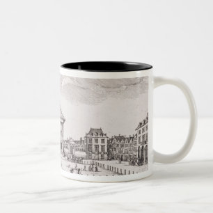 Taza Bicolor La plaza en el jardín de Covent, 1647 (grabado)
