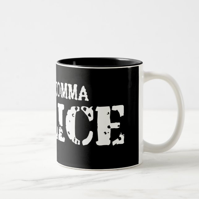 Taza Bicolor La policía de la coma asalta (Derecha)