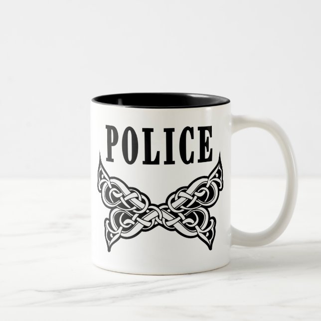 Taza Bicolor La policía tatúa (Derecha)