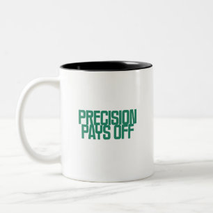 Taza Bicolor La precisión da sus frutos Excelencia en la exac