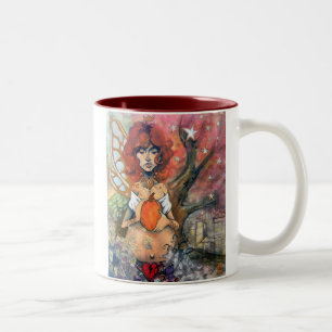 Taza Bicolor La reina del otoño