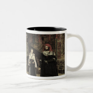 Taza Bicolor La reunión de Fausto y de la margarita, 1860