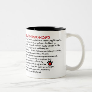 Taza Bicolor La risa del perro con sus colas
