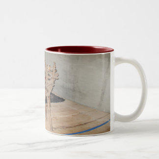 Taza Bicolor La rueda de hilado vieja