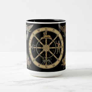 Taza Bicolor La Rueda de la Fortuna Tarot