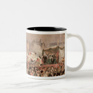 Taza Bicolor La salida de los voluntarios 1792