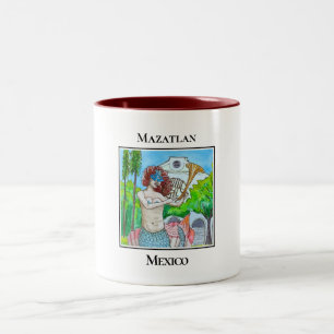 Taza Bicolor La Sirena de Plazuela Machado