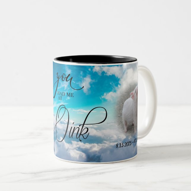Taza Bicolor La solidaridad con el cielo en Oink (Anverso derecho)