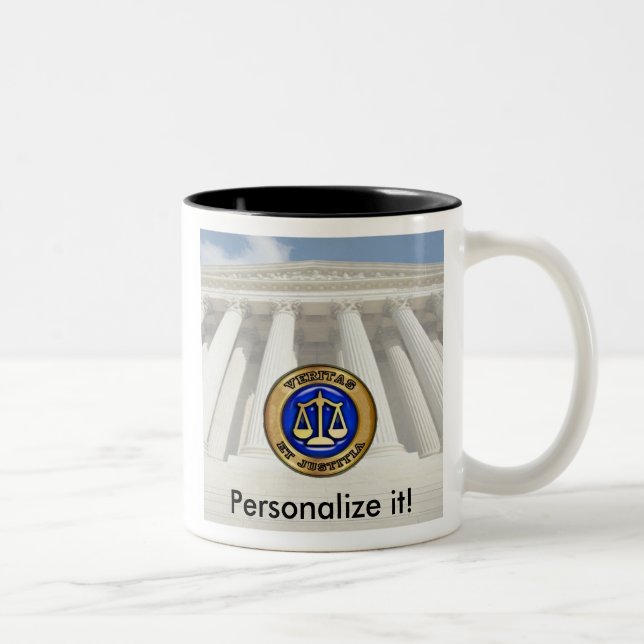 Taza Bicolor La Suprema Corte de Veritas - ¡PERSONALIZA! (Derecha)